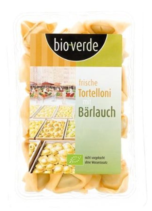 Produktfoto zu Frische Tortelloni mit Bärlauch 250g bio-verde