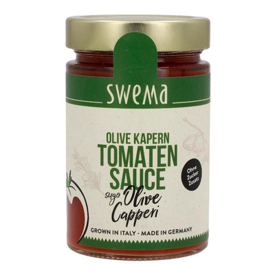 Produktfoto zu Tomatensauce Olive Kapern 300g SweMa