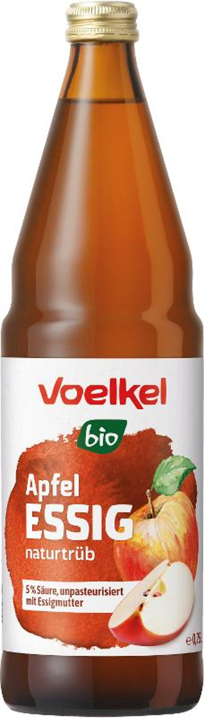 Produktfoto zu Apfelessig naturtrüb 0,75l Voelkel
