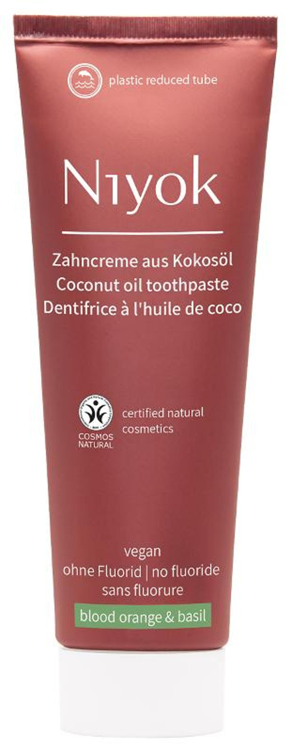 Produktfoto zu Zahncreme Blutorange Basilikum 75ml Niyok Natural Cosmetics