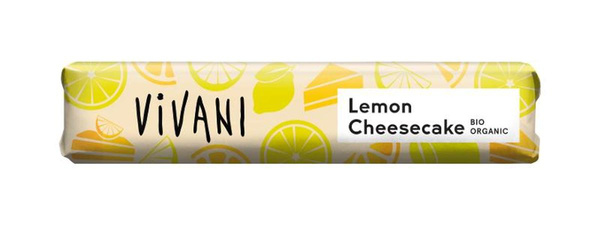 Produktfoto zu Lemon Cheesecake Riegel 40g Vivani