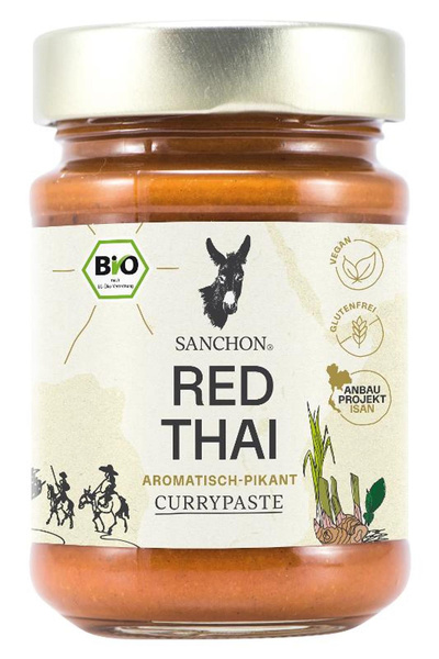 Produktfoto zu Red Thai Curry Paste 190g Sanchon