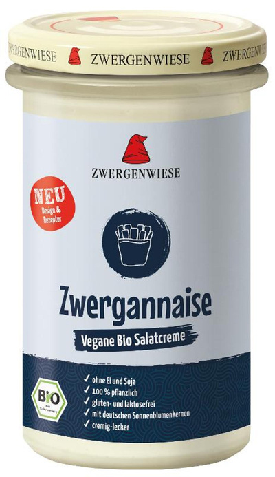 Produktfoto zu Zwergannaise vegane Salatcreme 230ml Zwergenwiese