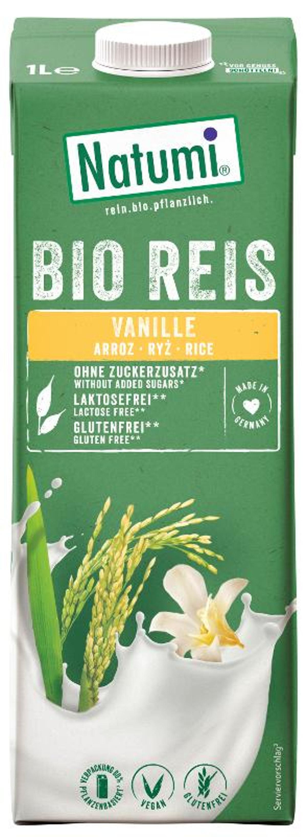 Produktfoto zu Reisdrink Vanille 1l Natumi