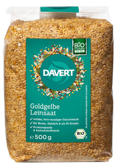 Produktfoto zu VPE goldgelbe Leinsaat 6x500g Davert