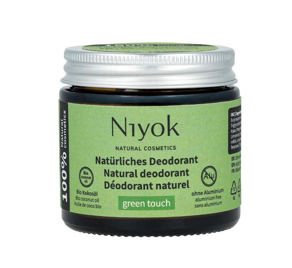 Produktfoto zu 2in1 Deodorant Creme Green Touch 40ml Niyok Natural Cosmetics