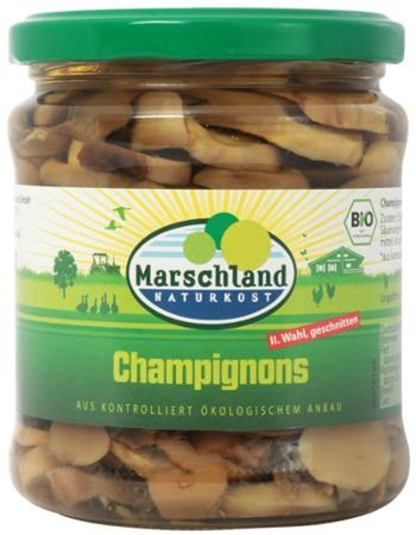 Produktfoto zu Champignons geschnitten 170g (Abtropfgewicht) Marschland