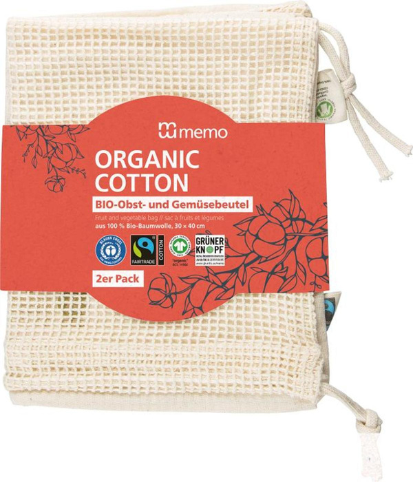 Produktfoto zu Baumwollnetz für Obst & Gemüse Memo