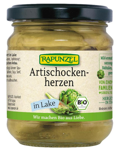 Produktfoto zu Artischocken geviertelt in Lake 200g Rapunzel