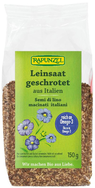 Produktfoto zu Leinsaat geschrotet 150g Rapunzel