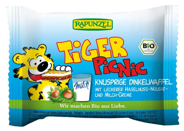 Produktfoto zu Tiger Picnic Dinkelwaffel 23g Rapunzel