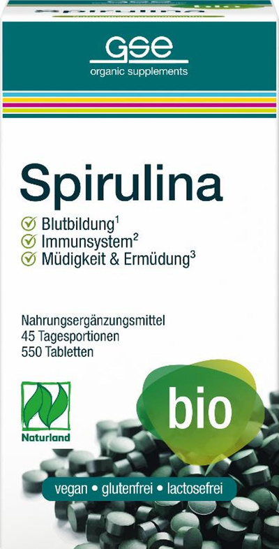 Produktfoto zu Spirulina 550 Tabletten GSE