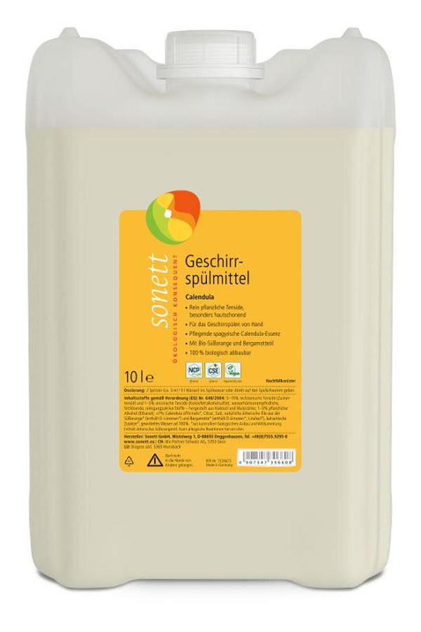 Produktfoto zu Geschirrspülmittel Calendula 10 Liter Sonett