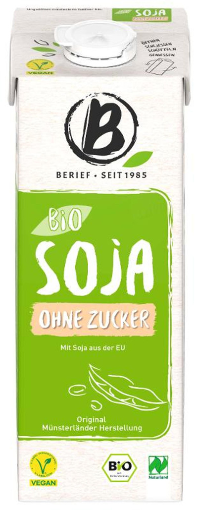 Produktfoto zu VPE Soja Drink ohne Zucker 8x1l Berief