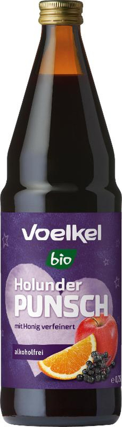Produktfoto zu Holunder Punsch 0,75 l Voelkel