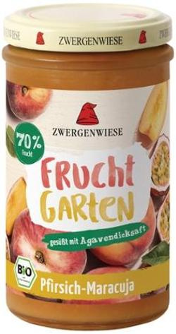 Produktfoto zu Fruchtgarten Fruchtaufstrich 70%  Pfirsich Maracuja 225g Zwergenwiese
