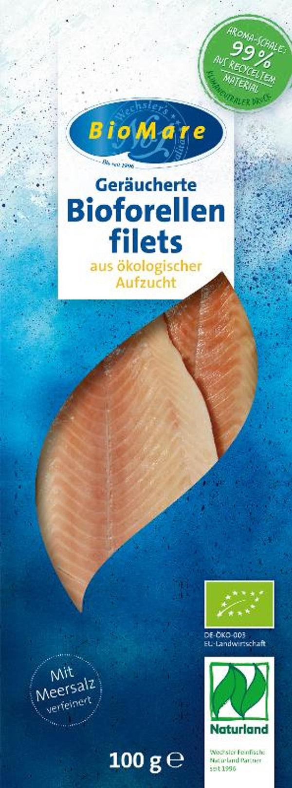 Produktfoto zu Forellenfilets 2 Stück 100g BioMare
