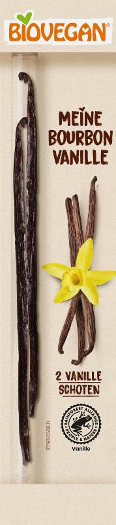 Produktfoto zu Bourbon Vanilleschoten 2 Stück Biovegan