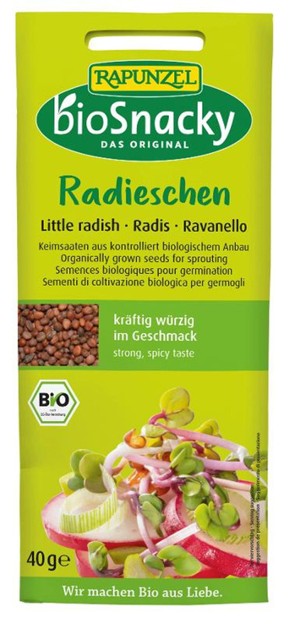 Produktfoto zu Keimsaat Radieschen 40g bioSnacky Rapunzel