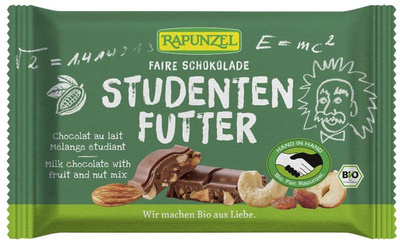 Produktfoto zu Vollmilchschokolade Studentenfutter 100g Rapunzel