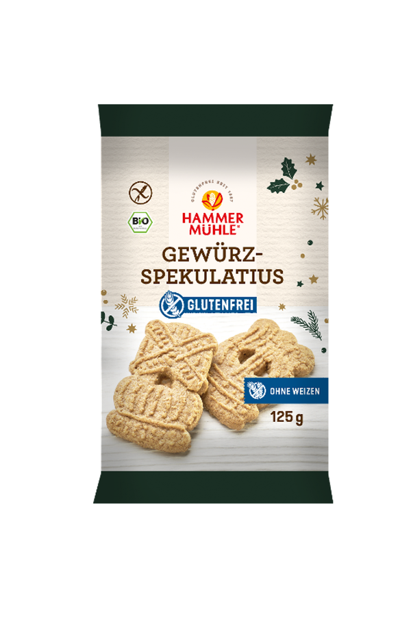 Produktfoto zu Gewürzspekulatius glutenfrei 125g Hammermühle