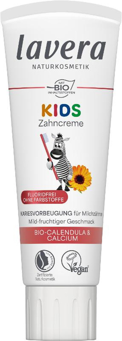 Produktfoto zu Zahncreme Kids ohne Fluorid 75 ml Lavera