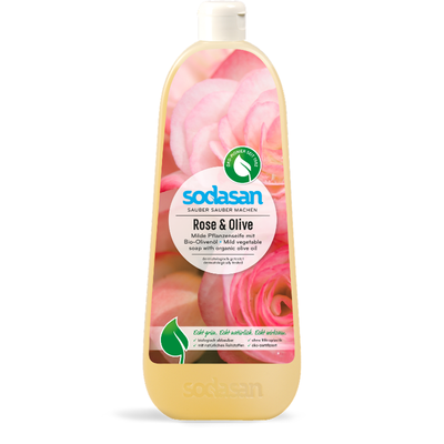 Produktfoto zu Flüssigseife Rose Olive 1l Sodasan