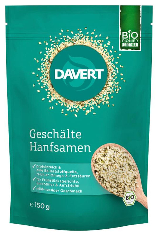 Produktfoto zu VPE Hanfsamen geschält 8x150g Davert
