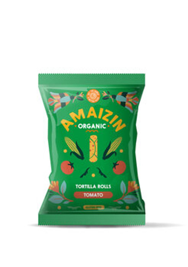 Produktfoto zu VPE Maischips Rollen Tomate 14x100g Amaizin