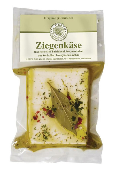 Produktfoto zu Original griechischer Ziegenkäse mariniert 43% 175g Il Cesto