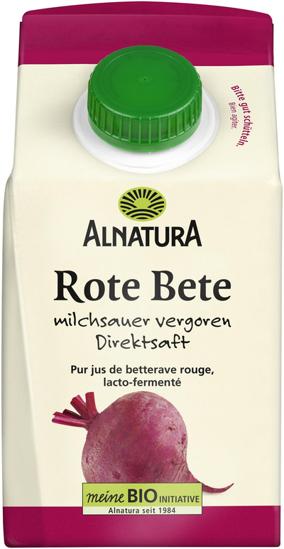 Produktfoto zu Rote Bete Saft milchsauer vergoren 500 ml Alnatura