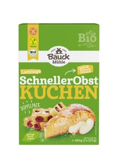 Produktfoto zu VPE Schneller Obstkuchen 6x 2x250g Bauckhof