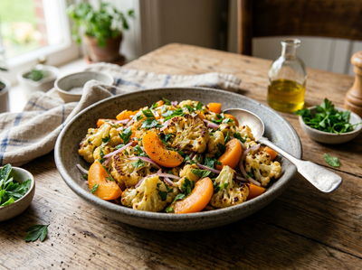 Produktfoto zu Rezept der Woche "Gerösteter Blumenkohlsalat"