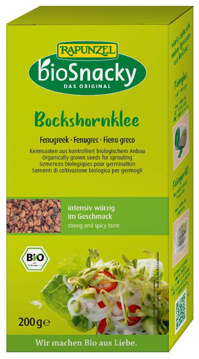 Produktfoto zu Keimsaat Bockshornklee 200g bioSnacky Rapunzel