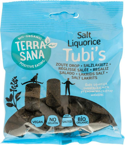 Produktfoto zu VPE Salzlakritz Tubi`s 12x100g TerraSana