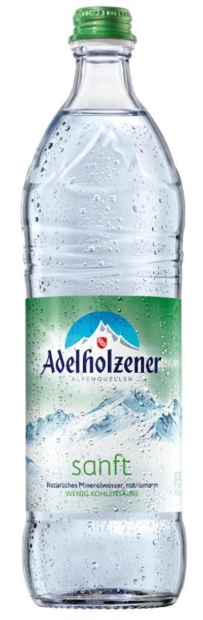 Produktfoto zu VPE Wasser sanft 12x0,75 Adelholzener Alpenquelle