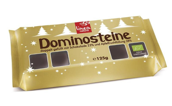Produktfoto zu Dominosteine Zartbitter 125g Linea Natura