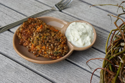 Produktfoto zu Rezept der Woche "Buchweizen Bratling"