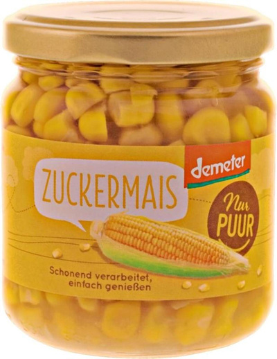 Produktfoto zu VPE Zuckermais 6x200g Demeter Nur Puur