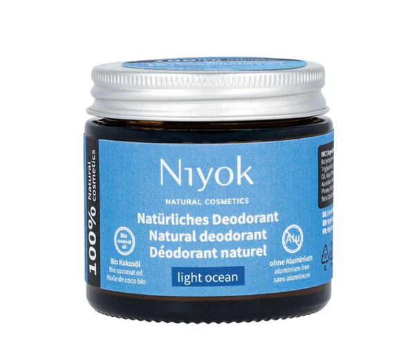Produktfoto zu 2in1 Deodorant Creme Light Ocean 40ml Niyok Natural Cosmetics