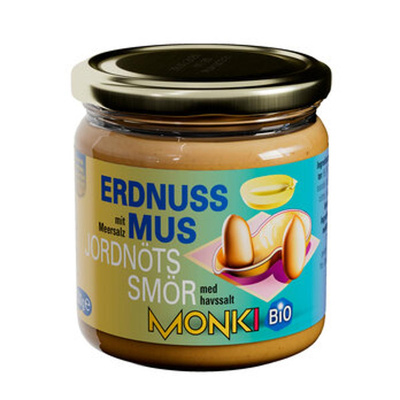 Produktfoto zu Erdnussmus mit Salz 330g Monki