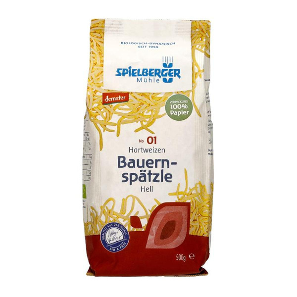 Produktfoto zu Bauernspätzle hell 500g Spielberger Mühle
