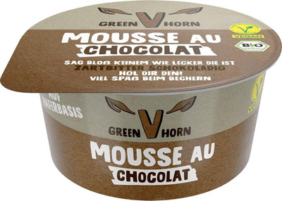Produktfoto zu VPE Vegane Mousse Chocolat Noir 6x100g Greenhorn