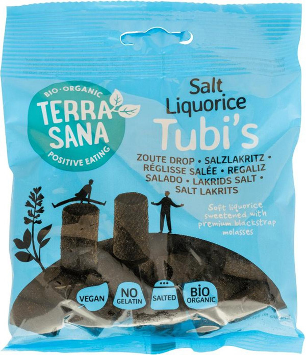 Produktfoto zu Salzlakritz Tubi`s 100g TerraSana