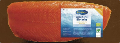 Produktfoto zu Irischer Lachs geräuchert 500g Bio Mare
