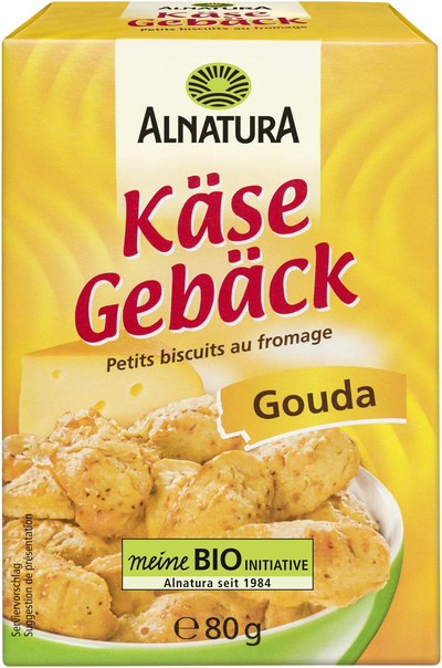 Produktfoto zu Käsegebäck Gouda 80g Alnatura