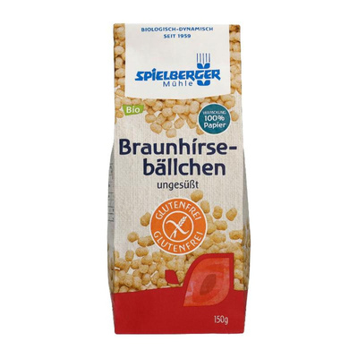 Produktfoto zu VPE Braunhirsebällchen gf 6x150g Spielberger