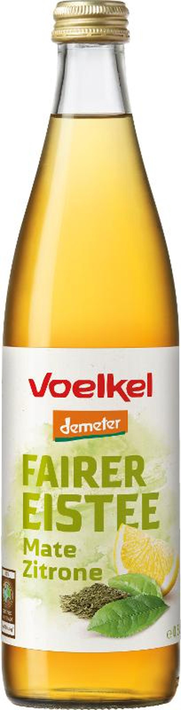 Produktfoto zu Eistee mit Mate und Zitrone 0,5 Voelkel
