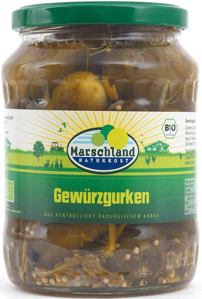 Produktfoto zu Gewürzgurken 720 ml Marschland