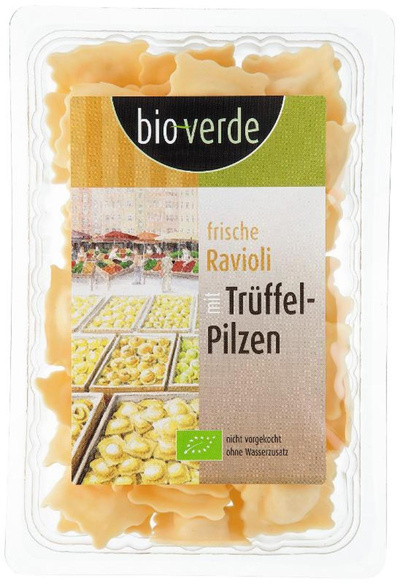 Produktfoto zu Ravioli mit Trüffelpilzen 250g bio-verde